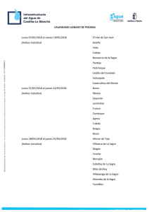 CALENDARIO LLENADO PISCINA